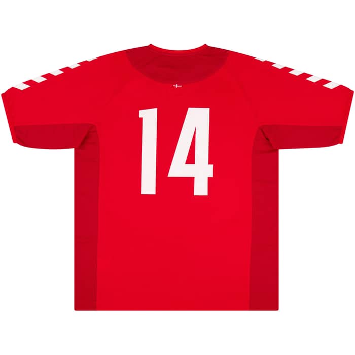 2003-04 Denmark Match Issue Home Shirt #14