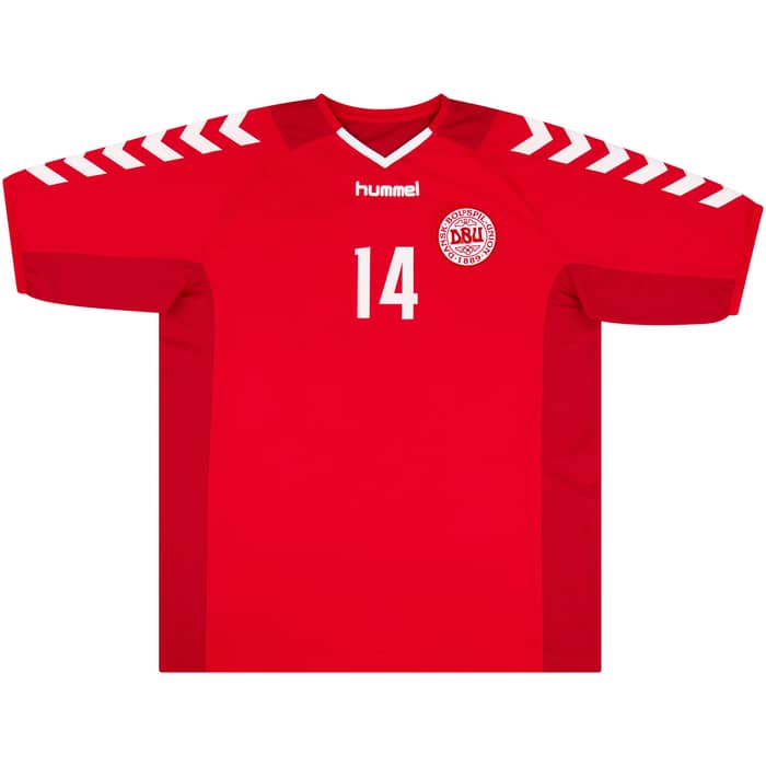 2003-04 Denmark Match Issue Home Shirt #14
