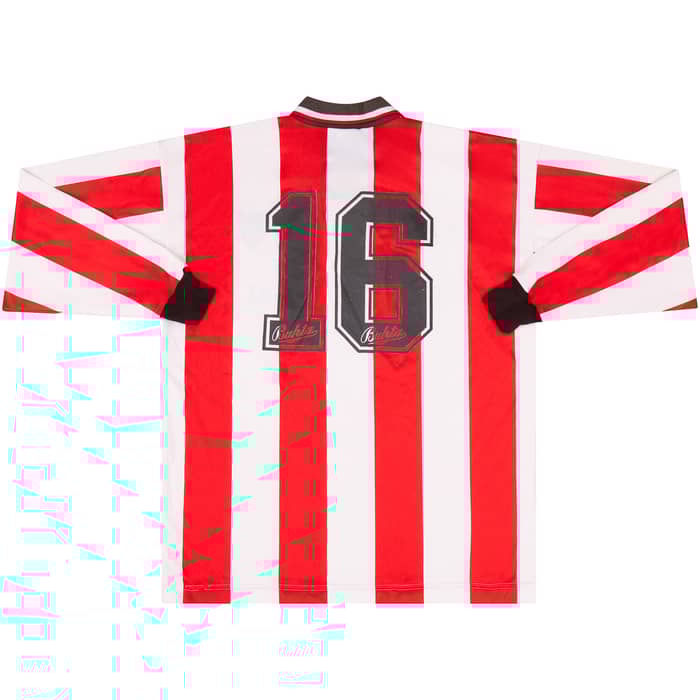 1991-92 Derry City Match Issue Home L/S Shirt #16
