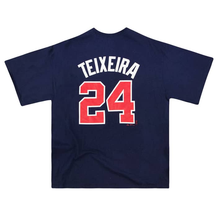2008 Atlanta Braves Teixeira #24 Majestic Tee XL