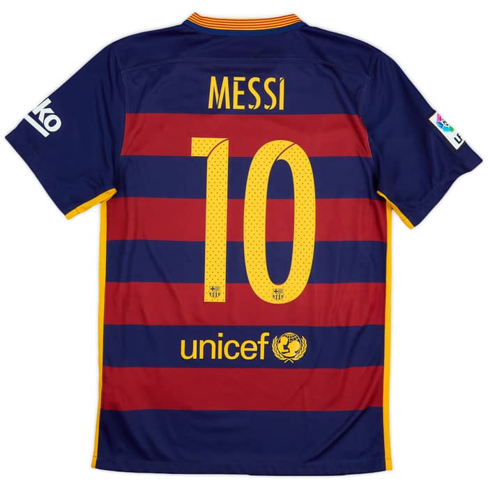 2015-16 Barcelona Home Shirt Messi #10 - 6/10 - (S)