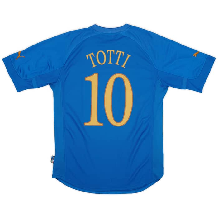 2004-06 Italy Home Shirt Totti #10 - 7/10 - (M)