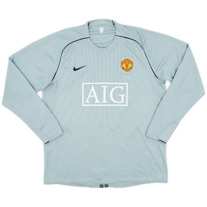 2007-08 Manchester United Player Issue GK Shirt Van Der Sar #1 - 8/10 - (XL)