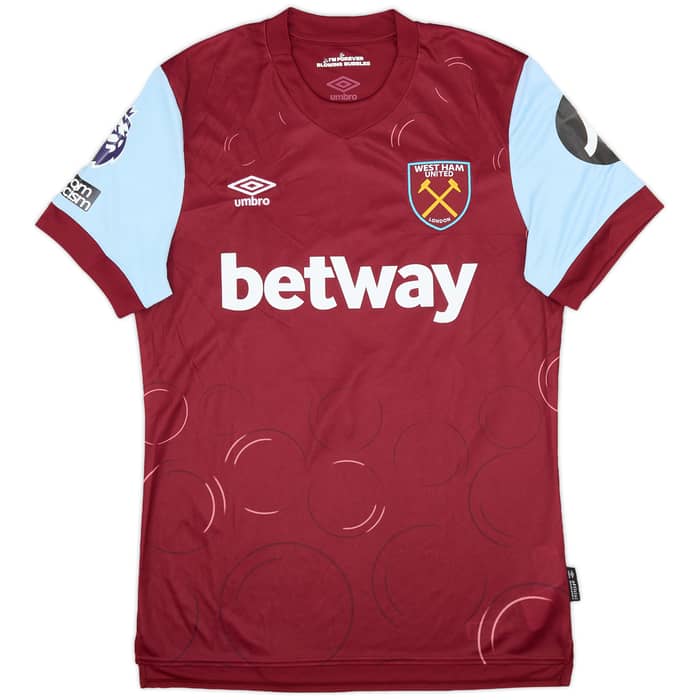 2023-24 West Ham Match Issue Home Shirt N. Aguerd #27
