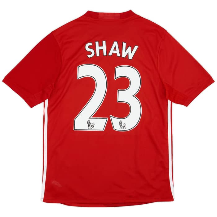 2016-17 Manchester United Home Shirt Shaw #23 - 8/10 - (L)