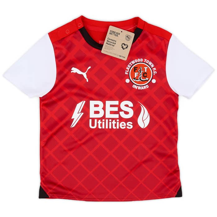 2023-24 Fleetwood Town Home Shirt & Shorts Kit (Little Kids)