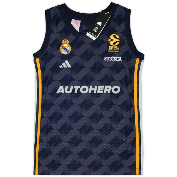 2023-24 Real Madrid Basketball Away Jersey Tavares #22 (M.Kids)