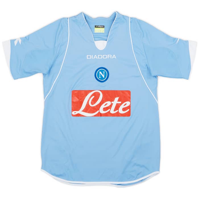 2007-08 Napoli Home Shirt Lavezzi #7 - 5/10 - (XS)