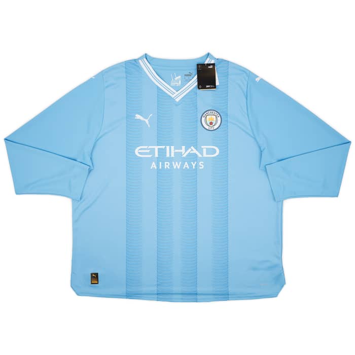2023-24 Manchester City Home L/S Shirt Haaland #9 (3XL)