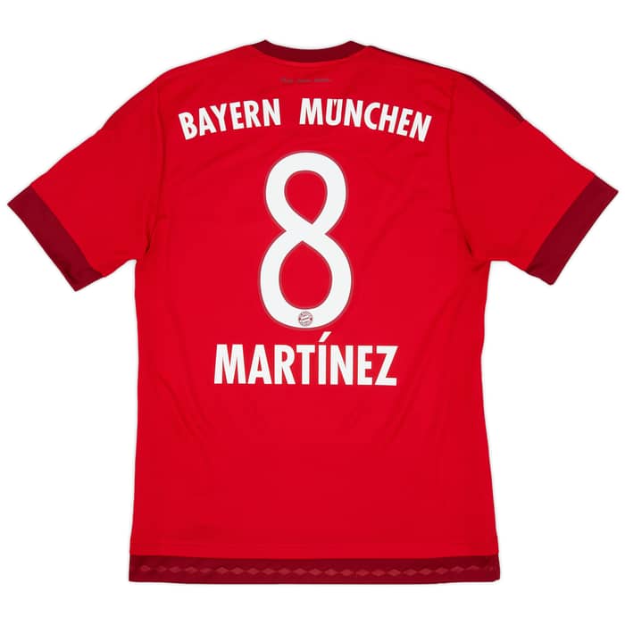 2015-16 Bayern Munich Home Shirt Martinez #8 - 8/10 - (S)