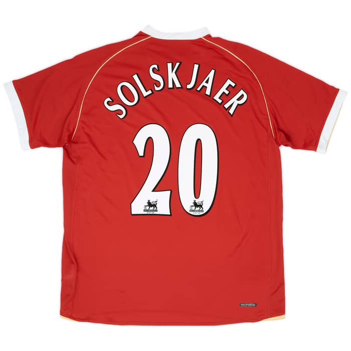 2006-07 Manchester United Home Shirt Solskjaer #20 (XL)