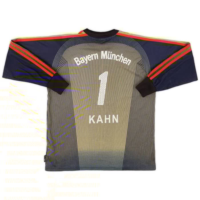 2003-04 Bayern Munich GK Shirt Kahn #1 - 6/10 - (XL.Boys)