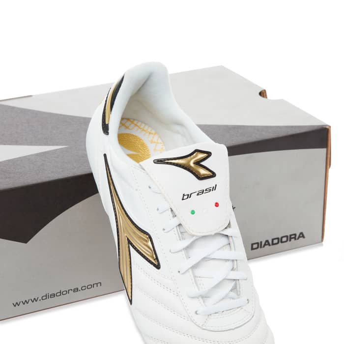 2009 Diadora Brasil Gold R MD PU Football Boots *In Box* FG 11