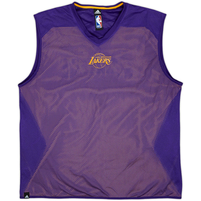 2012-13 LA Lakers adidas Reversible Training Jersey - 9/10 - (XL)