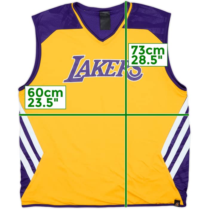 2012-13 LA Lakers adidas Reversible Training Jersey - 9/10 - (XL)
