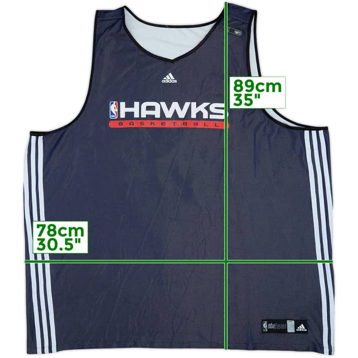 2006-10 Atlanta Hawks #33 adidas Reversible Training Jersey - 7/10 - (3XL)