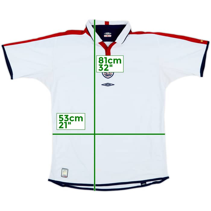 2003-05 England Home Shirt - 5/10 - (XL)