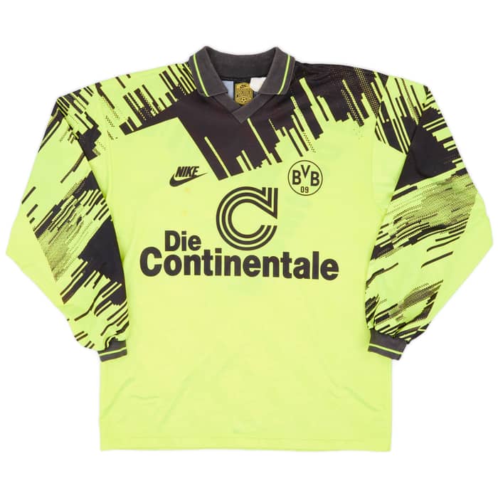 1993-94 Borussia Dortmund Home L/S Shirt - 5/10 - (L)