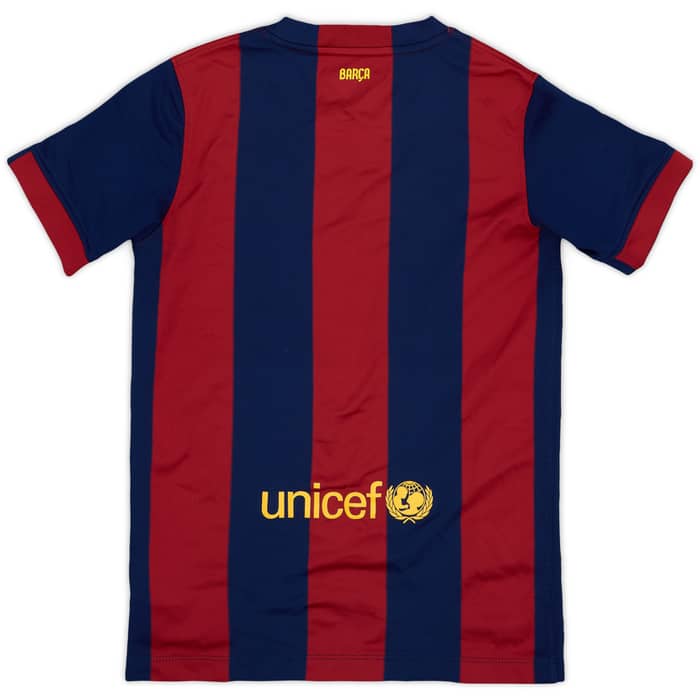 2014-15 Barcelona Home Shirt - 9/10 - (M.Boys)