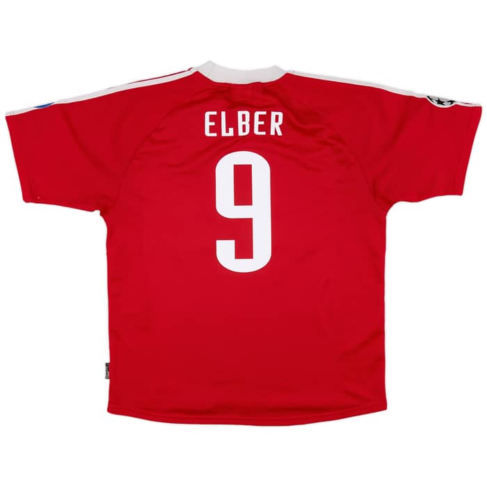 2001-02 Bayern Munich CL Shirt Elber #9 - 8/10 - (L)
