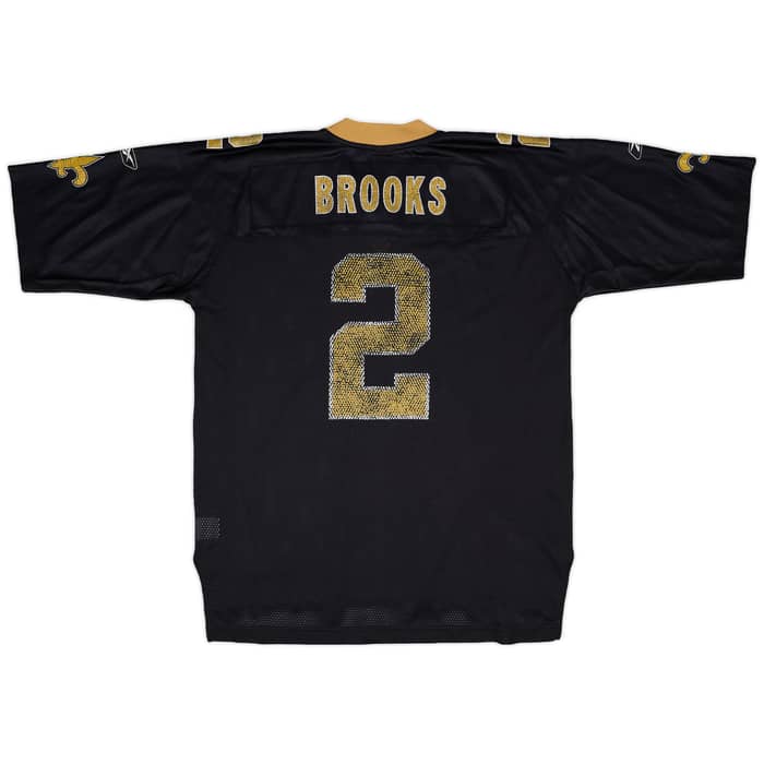 2002-04 New Orleans Saints Brooks #2 Reebok On Field Home Jersey - 4/10 - (L)
