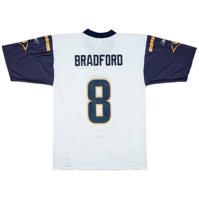 2010-11 St Louis Rams Bradford #8 Reebok Replica Away Jersey - 8/10 - (M)