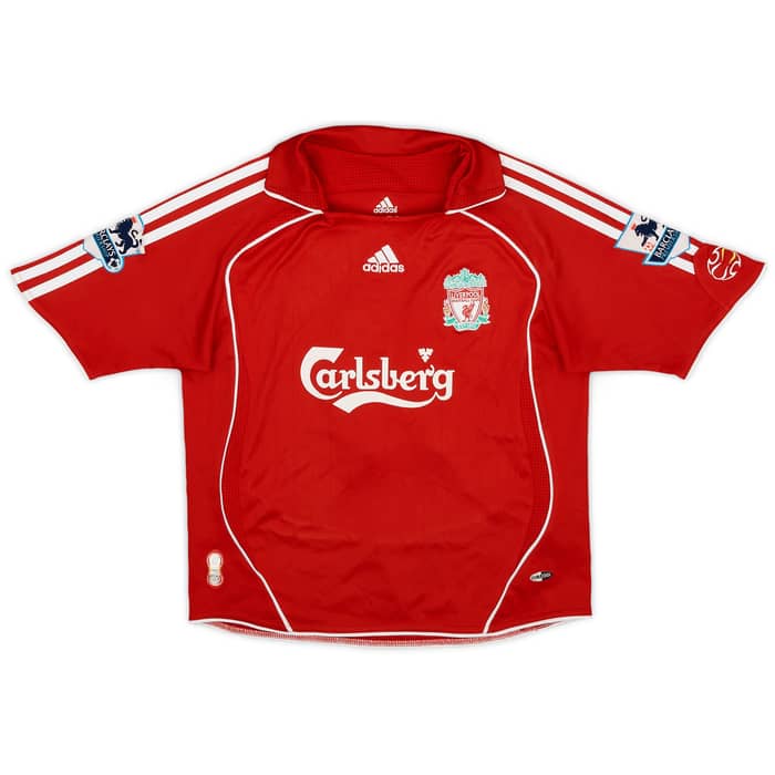 2006-08 Liverpool Home Shirt Carragher #23 - 5/10 - (S.Boys)