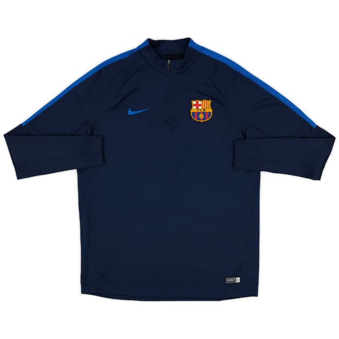 2016-17 Barcelona Nike 1/4 Zip Drill Top - 8/10 - (L)