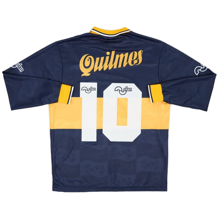 1995-96 Boca Juniors Olan ReIssue Home L/S Shirt #10 (Maradona)