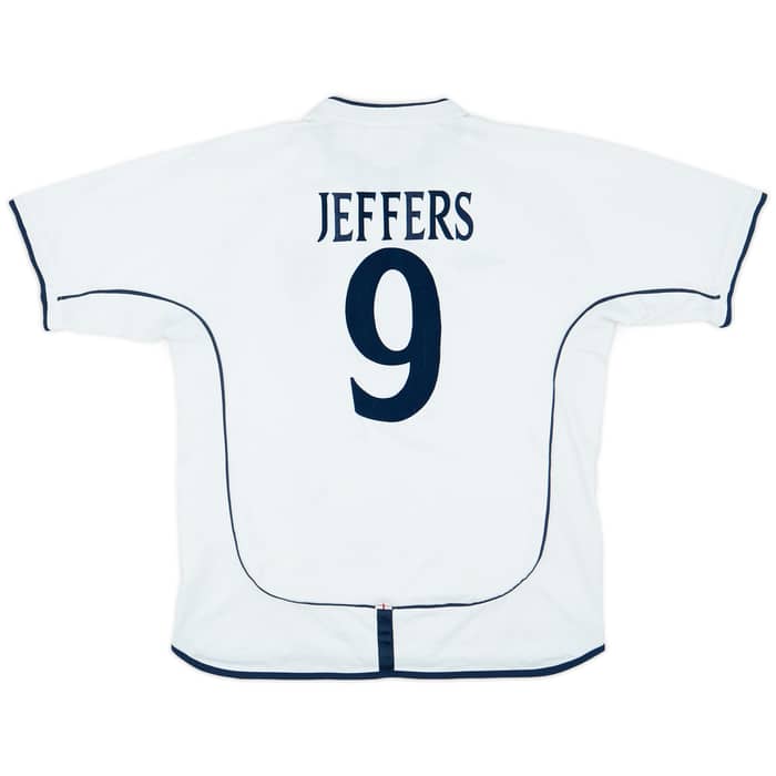 2001-03 England Home Shirt Jeffers #9 - 6/10 - (L)