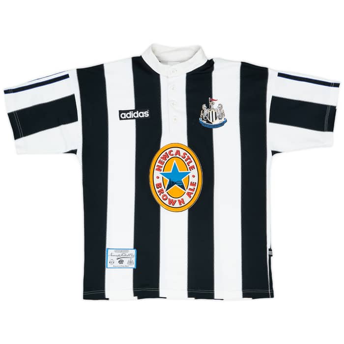 1995-97 Newcastle Home Shirt Beardsley #8 - 6/10 - (S)