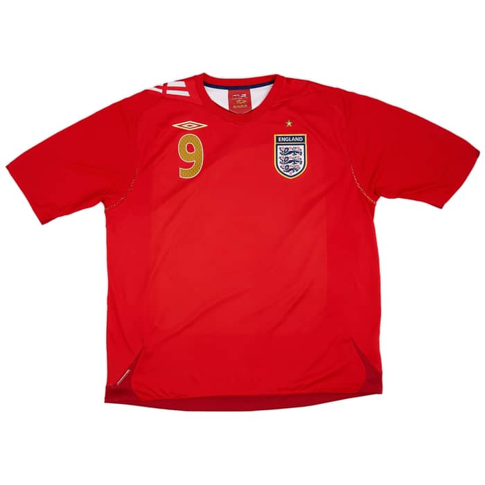 2006-08 England Away Shirt Rooney #9 - 7/10 - (XXL)