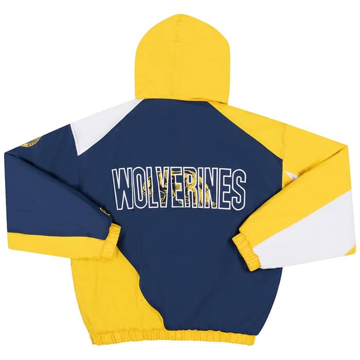 1990s Michigan Wolverines Pro Player Pullover Rain Coat Y