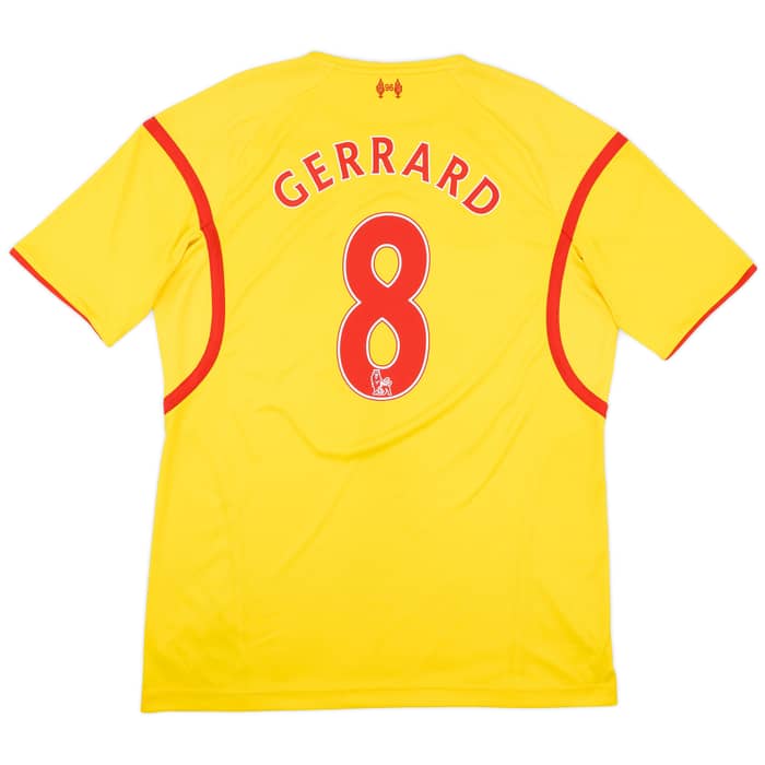 2014-15 Liverpool Away Shirt Gerrard #8 - 7/10 - (XL)