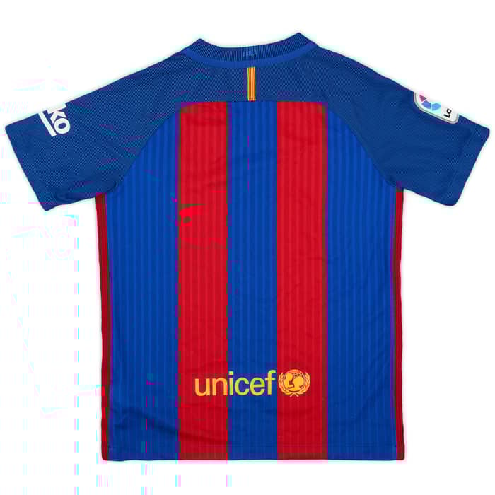 2016-17 Barcelona Home Shirt - 8/10 - (M.Boys)