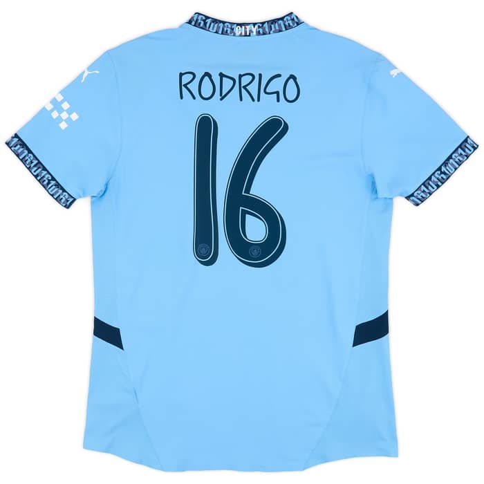 2024-25 Manchester City Authentic Home Shirt Rodrigo #16