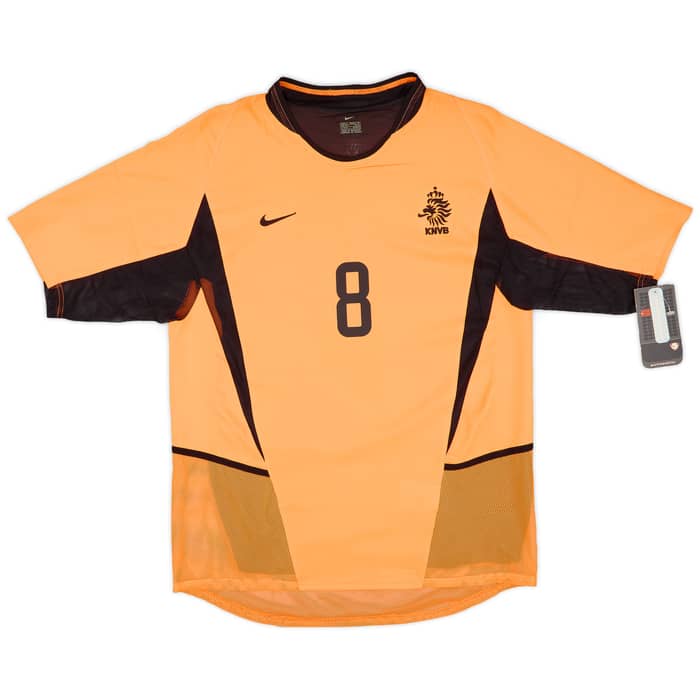 2002-04 Netherlands Player Issue Home Shirt Davids #8 (M)