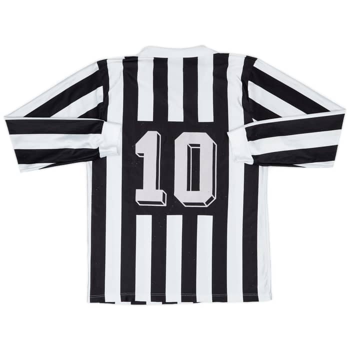 1991-92 Juventus Basic Home L/S Shirt #10 - 6/10 - (M|L)