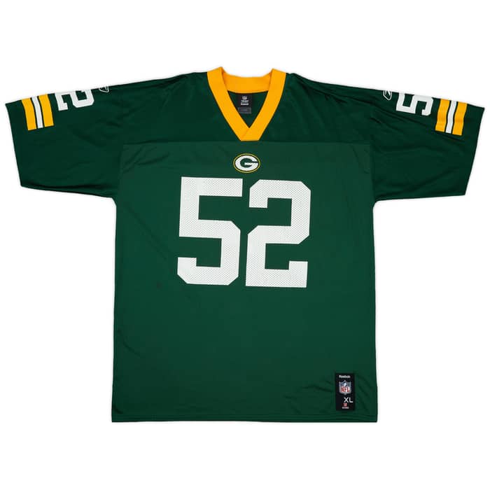 2009-11 Green Bay Packers Matthews #52 Reebok Replica Home Jersey - 9/10 - (XL)