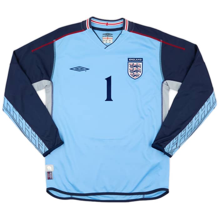2002-03 England GK Shirt Seaman #1 - 8/10 - (S)