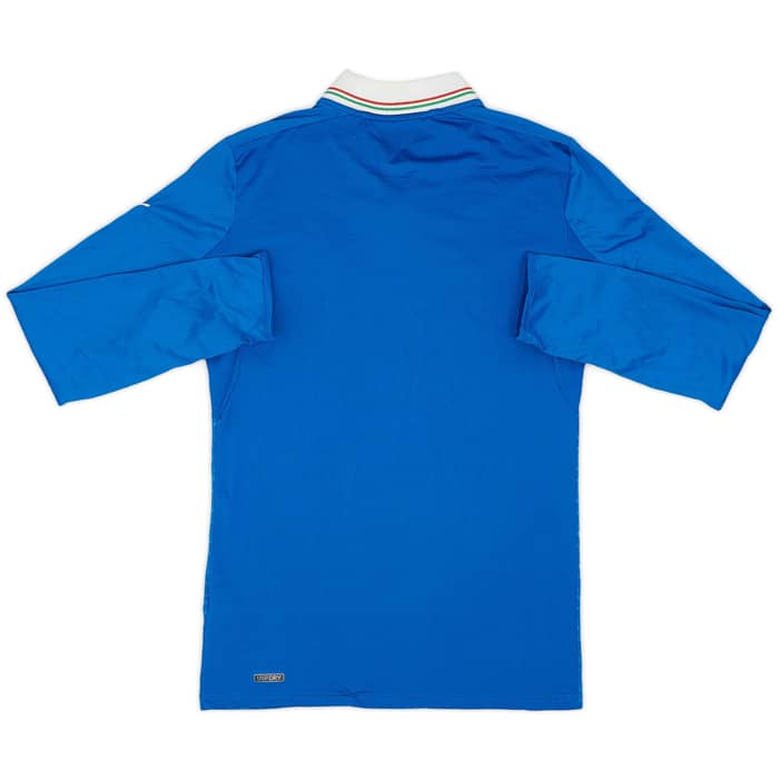 2012-13 Italy Home L/S Shirt - 9/10 - (M)