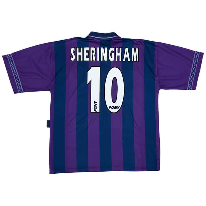 1995-97 Tottenham Away Shirt Sheringham #10 - 8/10 - (L)