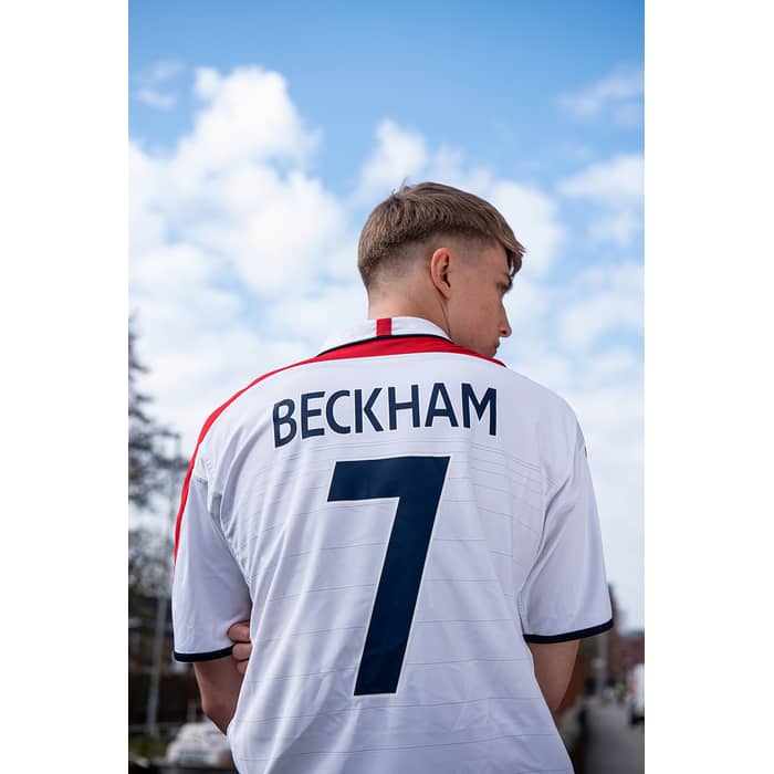 2003-05 England Home Shirt Beckham #7