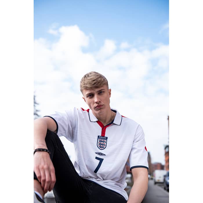 2003-05 England Maillot Domicile Beckham #7 - 8/10 - (S)