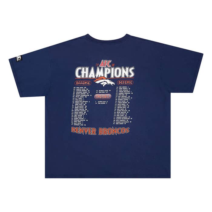 1998 Denver Broncos AFC Champions Starter Graphic Tee XL