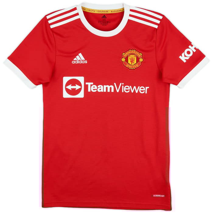 2021-22 Manchester United Home Shirt Ronaldo #7 - 7/10 - (XS)