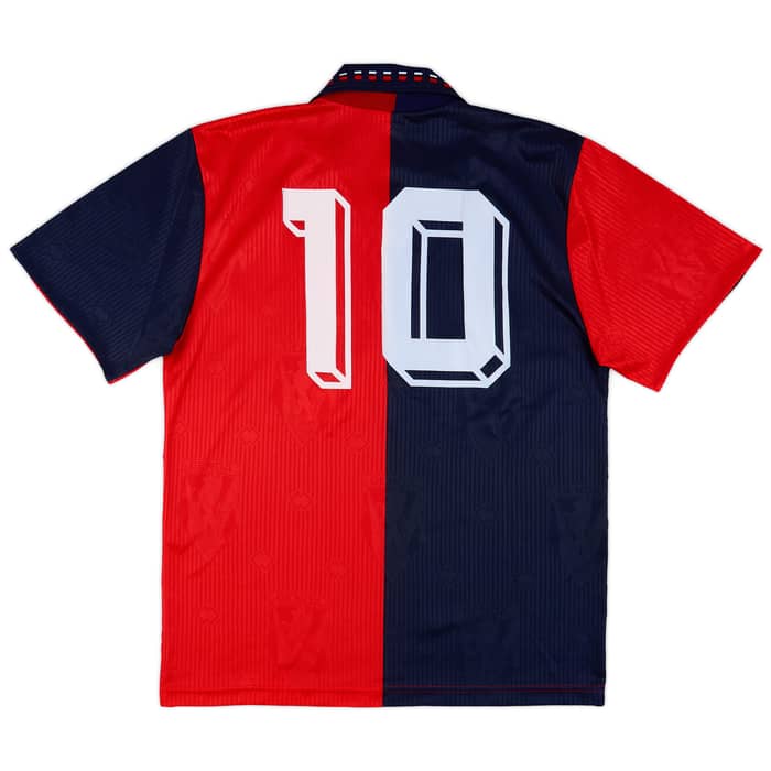 1991-92 Genoa Home Shirt #10 - 9/10 - (L)