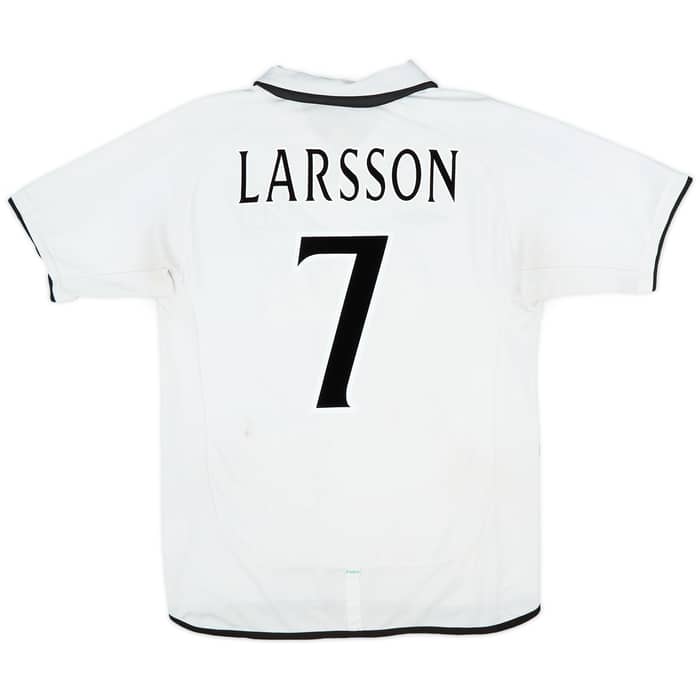 2001-02 Celtic Away Shirt Larsson #7 - 6/10 - (L)