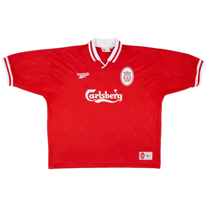 1996-98 Liverpool Home Shirt Fowler #9 - 8/10 - (XXL)