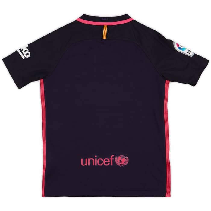 2016-17 Barcelona Away Shirt - 9/10 - (M.Boys)
